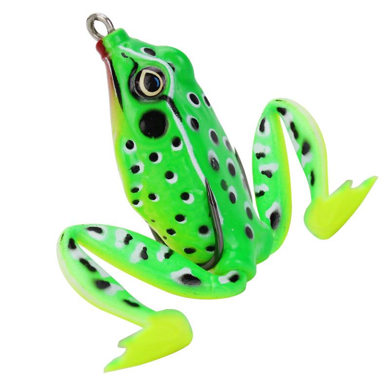 5CM Esca da Pesca Rana Razzo Amo da Pesca Morbido Articoli Sportivi Trota d'Acqua Dolce