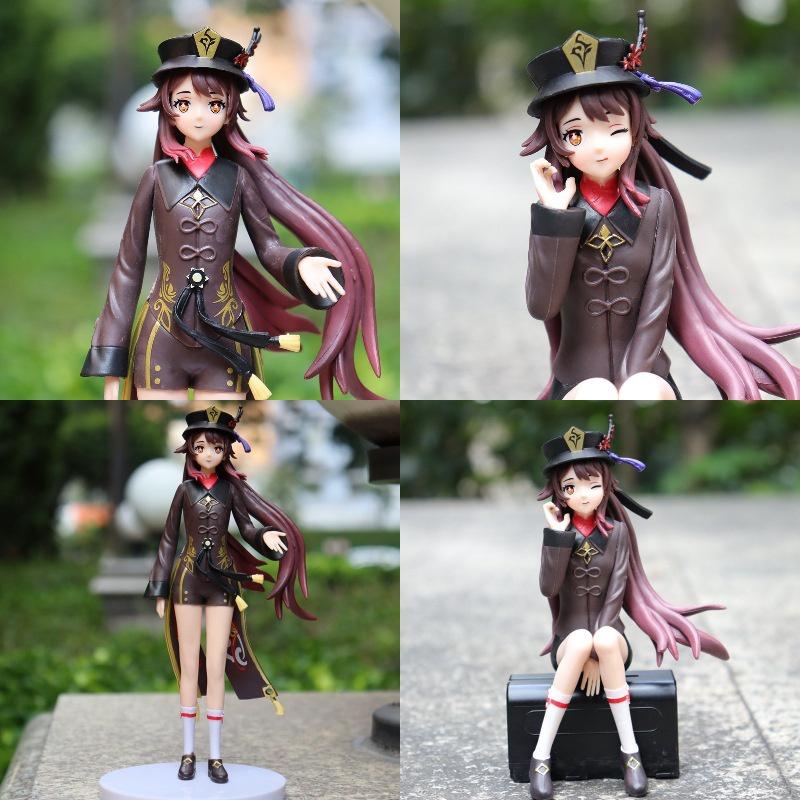 

Аниме Genshin Impact Рисунок Ху Тао Коллекция Игровая Кукла ПВХ Фигурка Модель Игрушки для Детей Подарки Sitting 15cm-No Retail Box