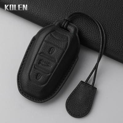 Leather Car Key Case Cover Shell Fob For Peugeot 2008 3008 4008 5008 308 408 508 Citroen C1 C2 C4 C6 C3-Xr Picasso Grand Ds3 Ds5