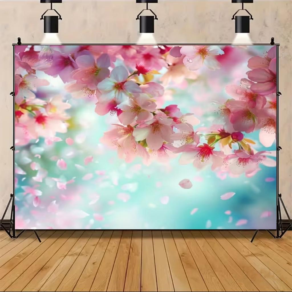 Floral Wall Theme Background Birthday Wedding Engagement Ceremony Party Decoration Abstract Flower Portrait Photography Studio