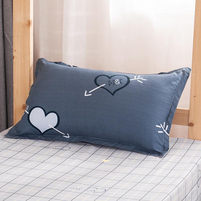 Thickened 48x74cm Pillowcase for Men and Women - Single Piece Cover for Dormitory