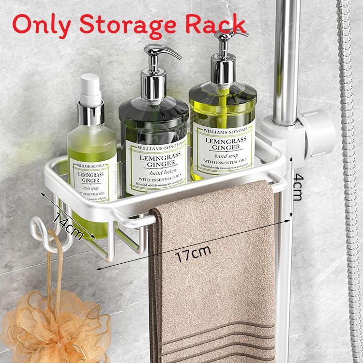 Bathroom Storage Organizer With Oxidized Aluminum Shelves For Modern Home Use