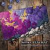 Bigtabletop Playmat Dark Skeleton Cemetery Purple Mist Print Stitched Edge Non Slip Rubber Mat For Board Card Game Desktop Decor