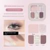 2026 New Five-Color Eyeshadow Palette with Pearlescent Shimmer, Matte Earth Tones, Black, White, Cement Gray, Punk Smoky, Portable