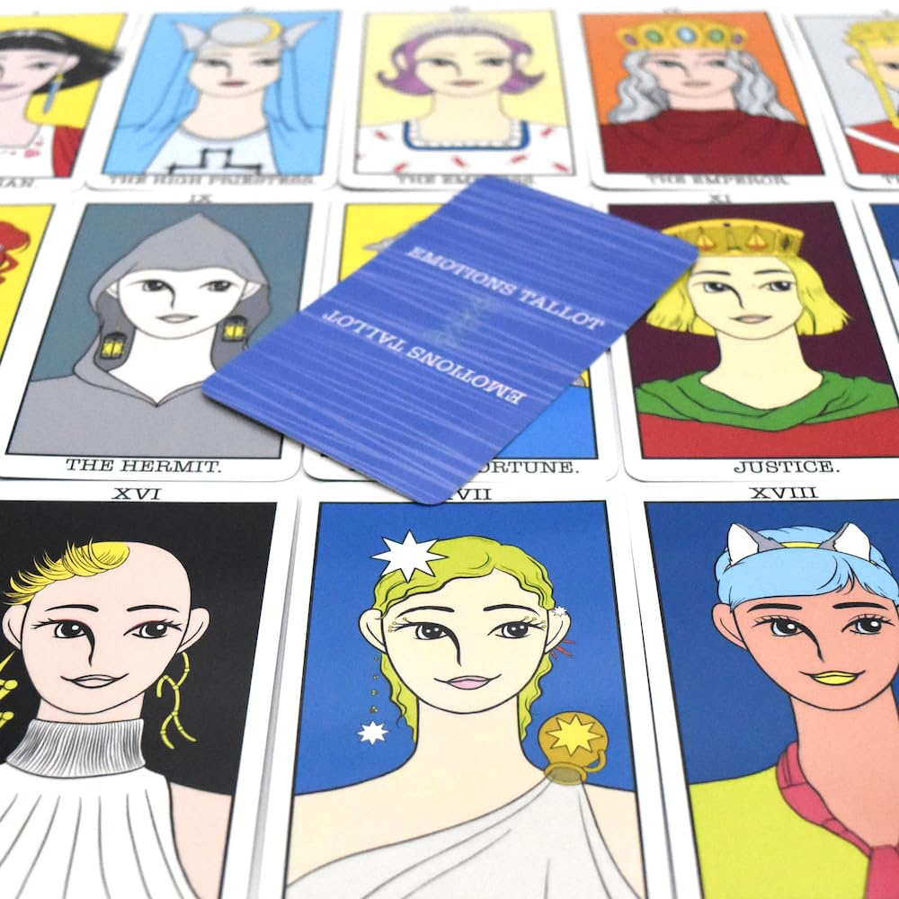 EMOTIONS TAROT by 22 Cards with Japanese Commentary Nana, [Authentic]