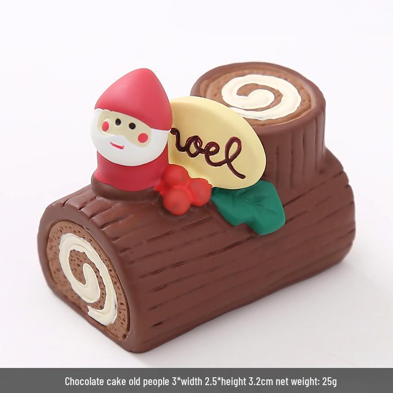 

Zakka Christmas Santa Resin Figurine - Micro Landscape Desktop Ornament