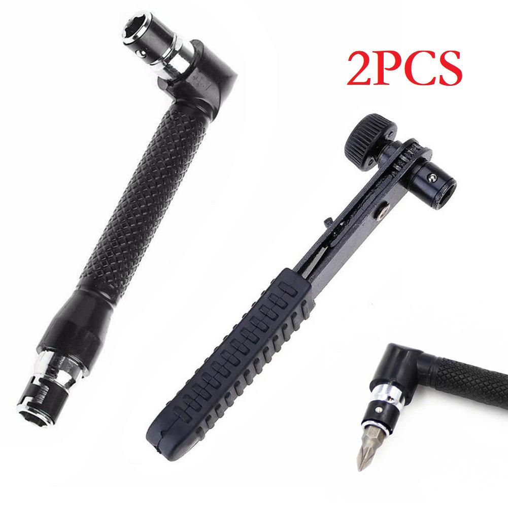 L-Shape Socket Ratchet Wrench 1/4 Inch Hexagon Screwdriver Bit 90 Degree Double-End Handle Spanner Repair Tool Wrenches