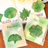 30Sheets Green Leaves Memo Pads Simple Scrapbooking Sticker School Supplies Post Sticky Notes Office Stationery