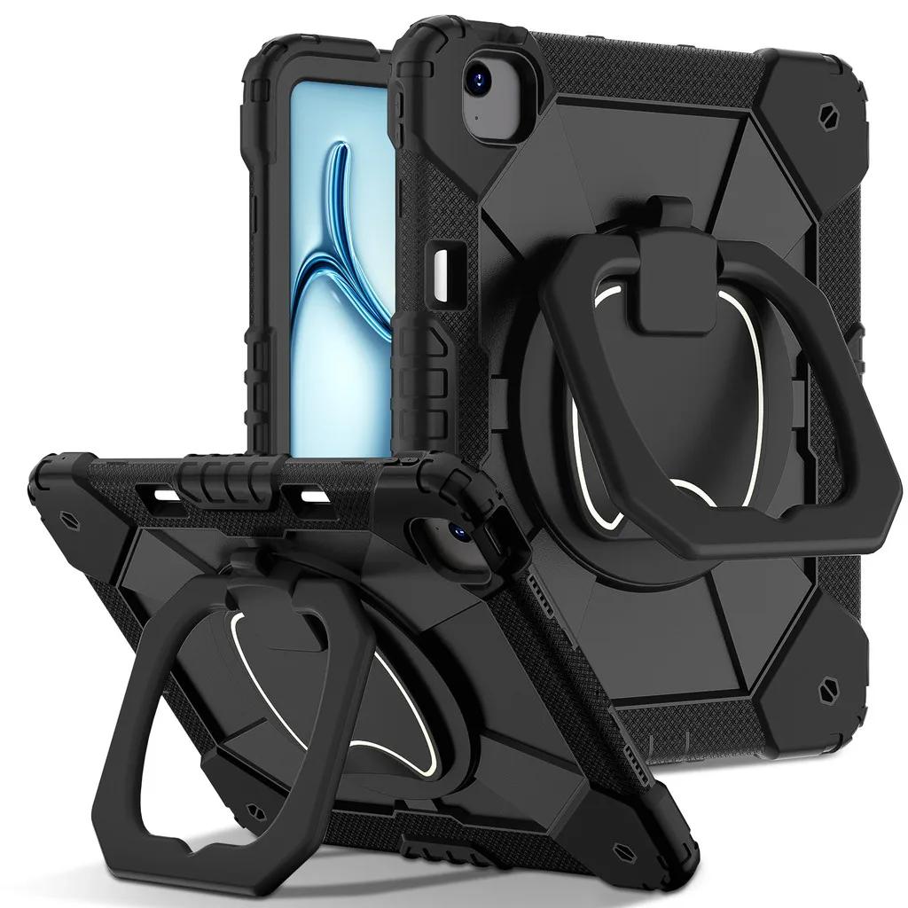 Kids Armor Case for New IPad Air M3/M2 13 Inch 2025 Case for IPad Pro 13 2024 M4 Tablet Funda 360° Rotating Shockproof Cover