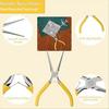23pcs Metal Puzzle Tool Kit,Metal Model Tool Kit Includ Plier Bending Assist Tools File Flat Tweezers Wire Wrapping Rod