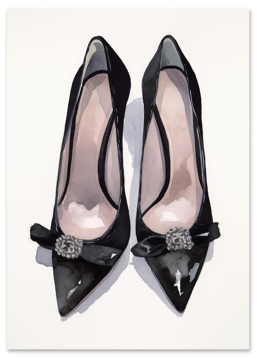 

Постер взуття чорні шпильки 30x40 cm
