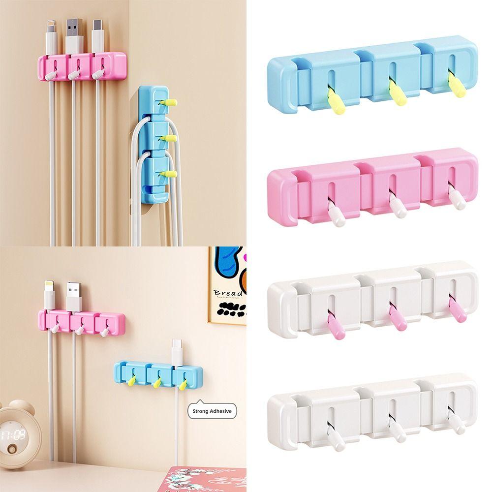 Portable Cable Organizer Wall-mounted Plug Holders New Charging Cable Storage Hook