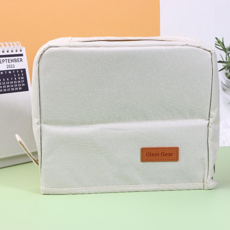 Large-Capacity Portable Cosmetic Bag Vertical Desktop Storage Multifunctional Cosmetic Storage Bag Stationery Pen Storage Bag белый