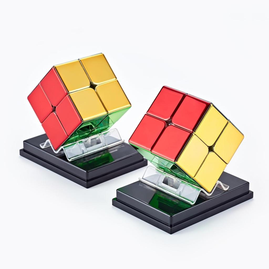 Bucubke Cyclone Boys 2x2 Magnetic Mirror Reflection Cube Puzzle, Cyclone Boys 2x2 M [Authentic] Metallic Cube, No Stickers, Magnetic Version, 2x2x2 M