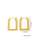 Luxury Niche Design Colorfast 304 Stainless Steel Titanium Stud Earrings for Women - Lightweight and High-End.