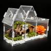 Acrylic Terrarium Transparent Jumping Spider Reptiles House Snails Tree Frog Gecko Lizard Breeding Cage Reptile Enclosures