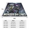 Murder Drones Uzi Doorman Knitted Blanket Coral Fleece Plush Tv Series Soft Throw Blankets for Outdoor Travel Bedroom Quilt