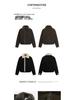 Men's Retro Cotton Jacket with Fur Collar, Golden Eagle Design - Thick, Warm, Versatile, and Trendy Winter Outerwear.