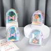 Pvc Transparent Coin Purse With Laser Butterfly Bow Waterproof Keychain For Girls