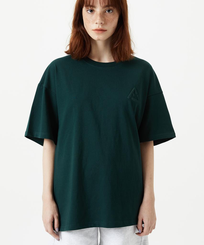 Pyucheolaeb Embossed Logo T-Shirts - Green