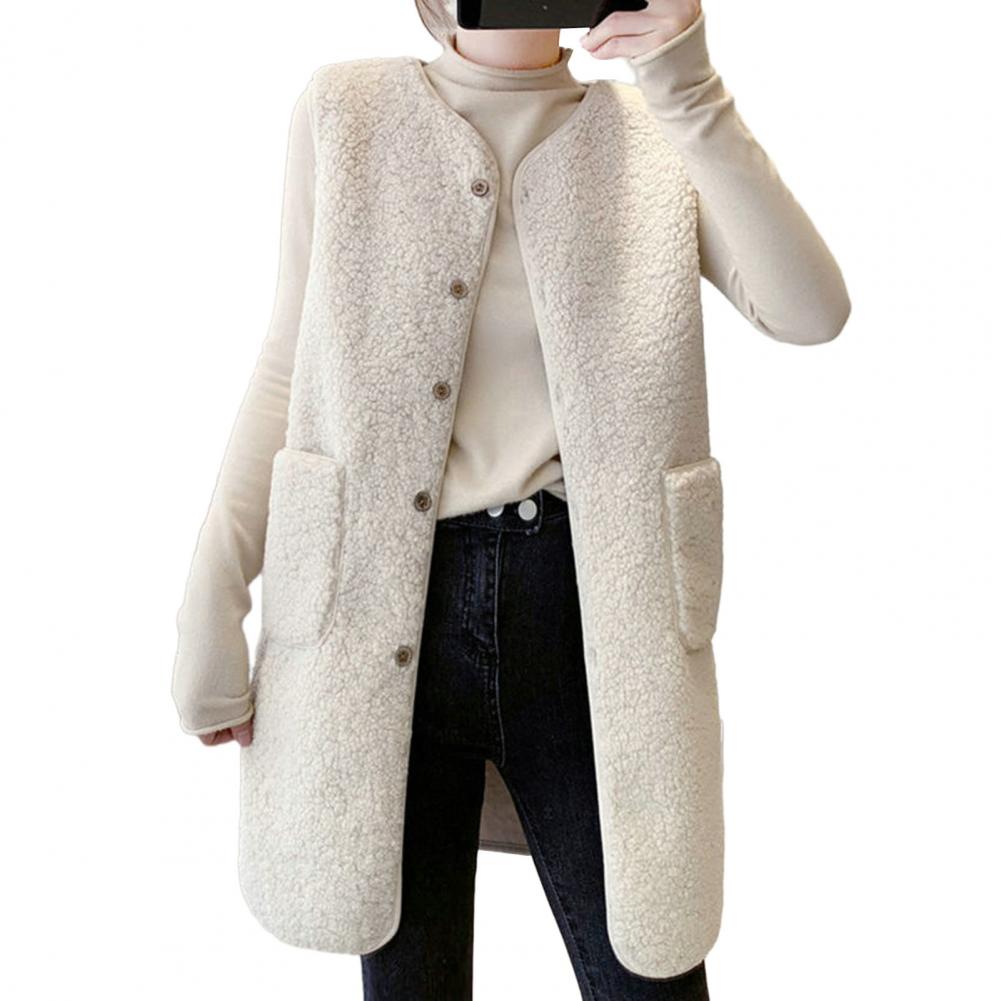 Winter Autumn Vest Women Waistcoat Spring Warm Thick Vests Women Sleeveless Jacket Ladies Waistcoat