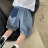 Sommer-Jeans-Shorts für Jungen, mittellang