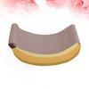 2Pcs Cat Scratching Toy Yellow Creative Banana Design Scratch Board