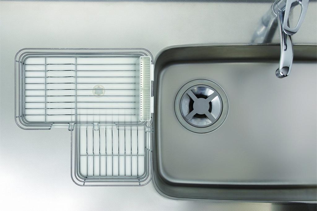 Asvel N-Posey Compact Drainer, Green, 5513, for Vertical and Horizontal Use