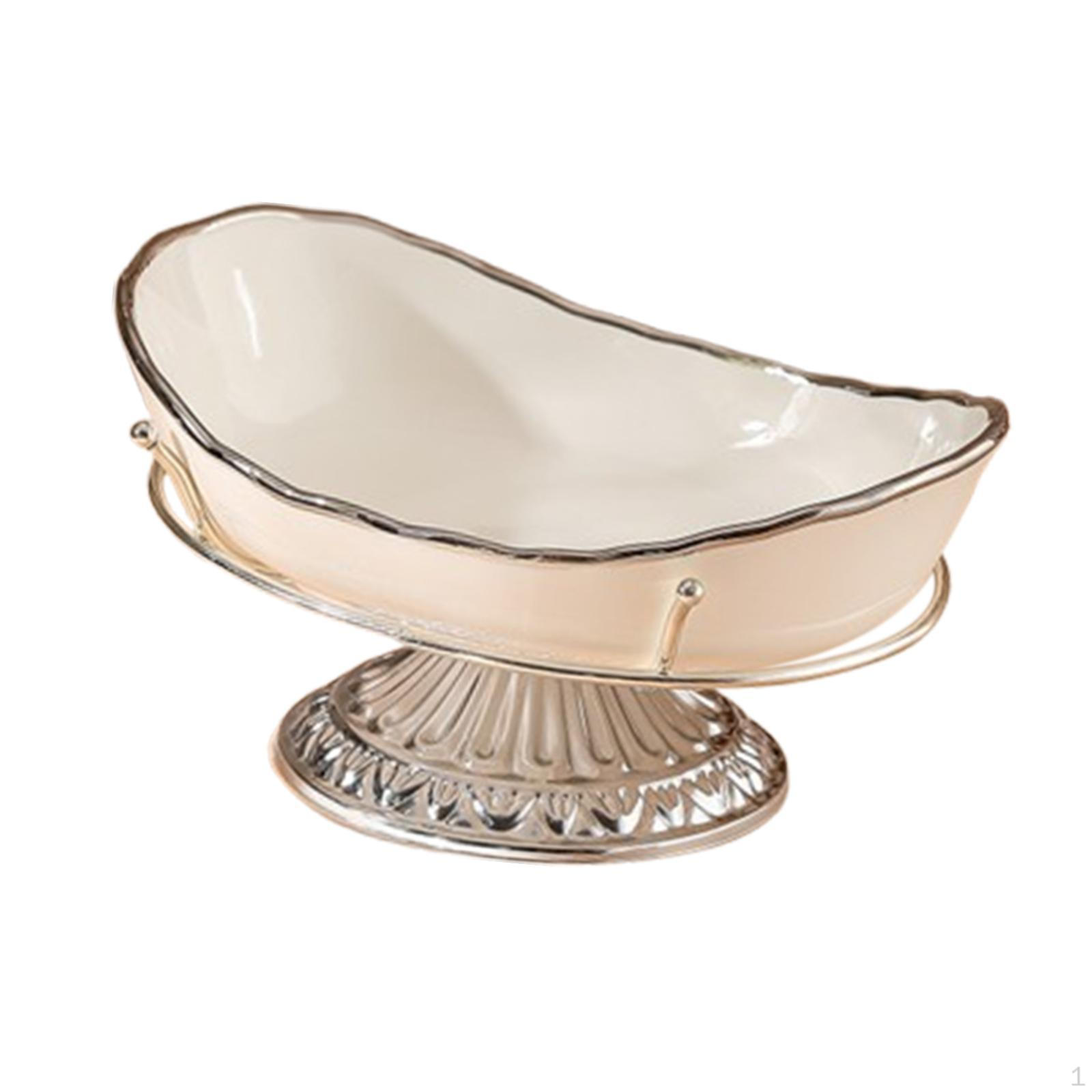 

Керамическая подставка для фруктов, держатель для конфет, железная моющаяся миска для еды в посудомоечной машине