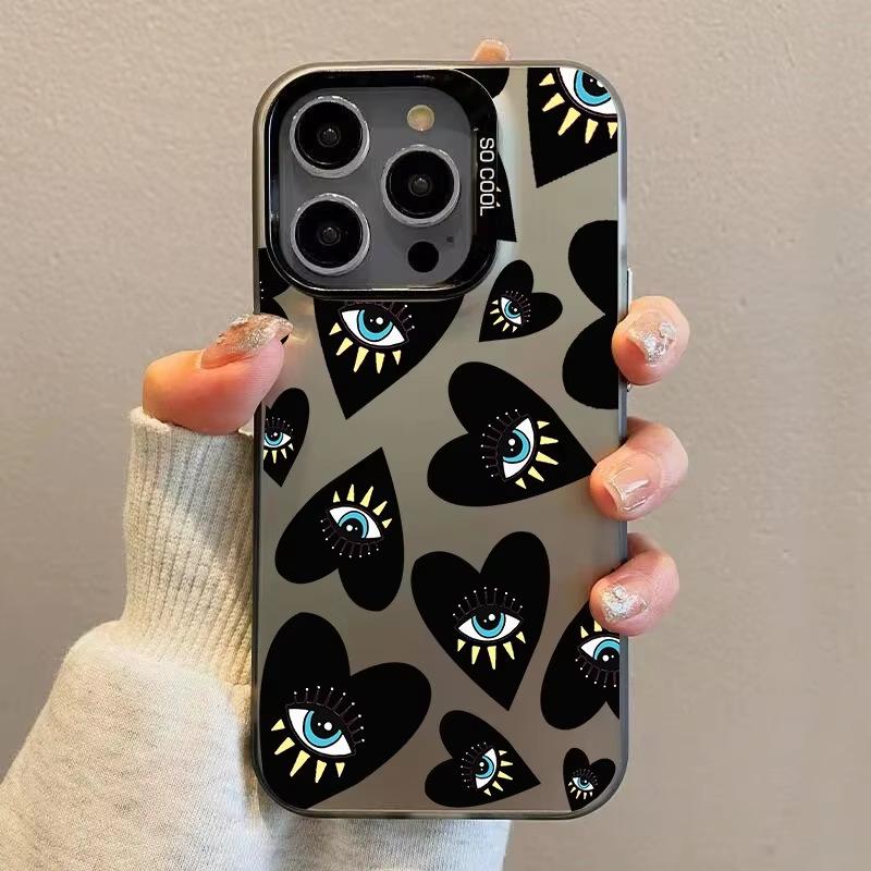 

Cross Love Eyes Laser Shell Phone Case for iPhone 11/12/13/14/16Pro/XsMax 13 Mini