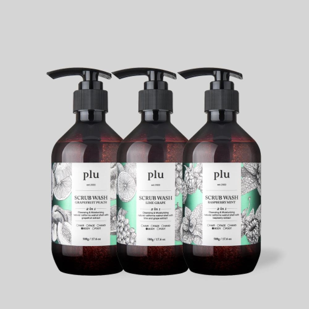 Plu Ежедневный скраб для тела 500 г Выберите 1 из 3 Scrub Wash Lime Grape 500g