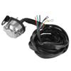 Trailer Connector, 7 Pin European Trailer Connector Socket Wiring Plug 2m Cable for Commercial Vehicle Semi Trailer