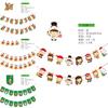 Paper Decorative Christmas Flags And Streamers For School Store Celebrations Featuring Cute Art Cartoon