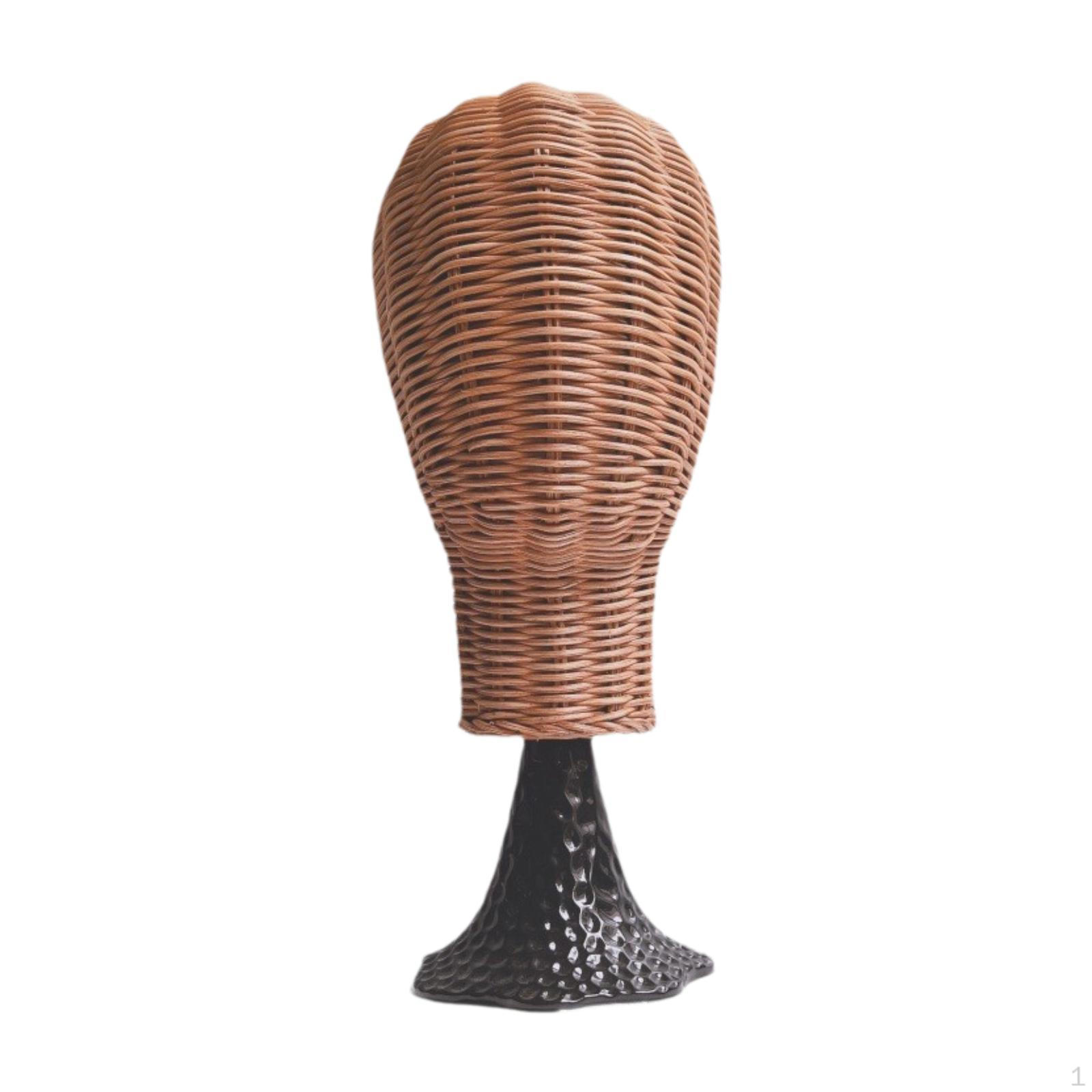 

Rattan Mannequin Head Stand,Manikin Model,Hat Storage Lightweight Hat Stand Wigs Display