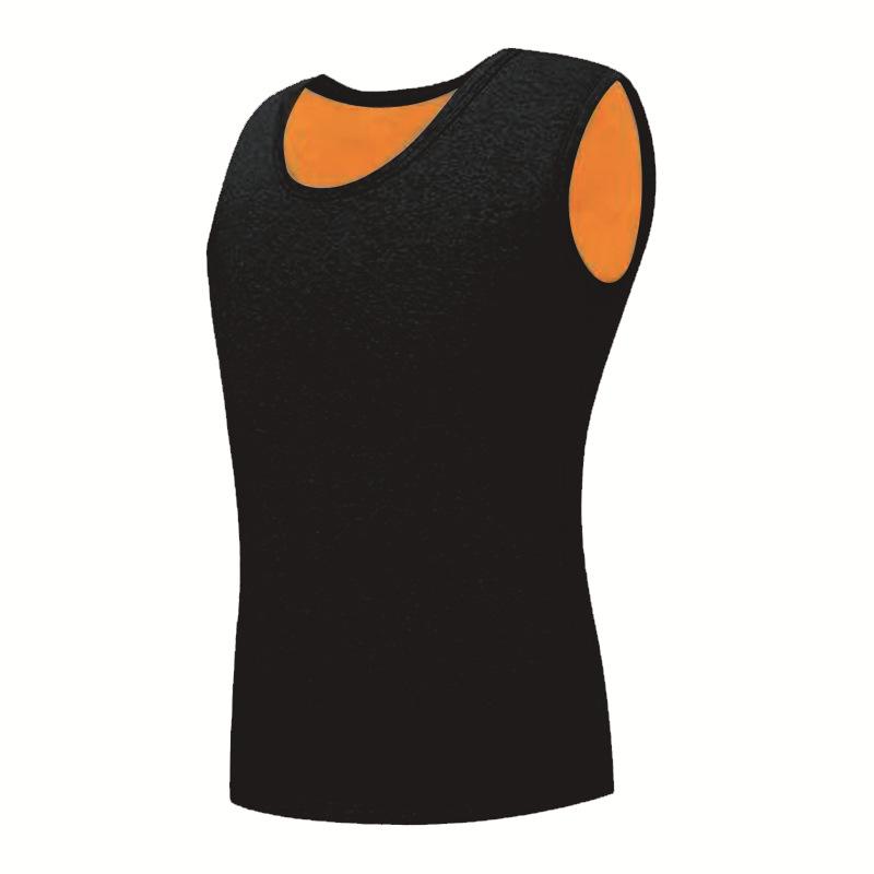 Men's Fleece-Lined Cotton Vest - Warm, Skin-Friendly Sleeveless Base Layer for Autumn/Winter