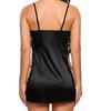 Women Silk Sexy Lingerie Erotic Babydoll Lace Robe Dress