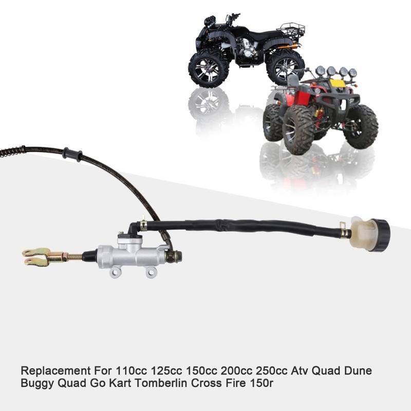 Arka Ayak Disk Freni MasterCylinder Montajı 110cc 125cc 150cc 200cc 250cc ATV için Fren Diski Sıcaklığını Azaltın Dayanıklı