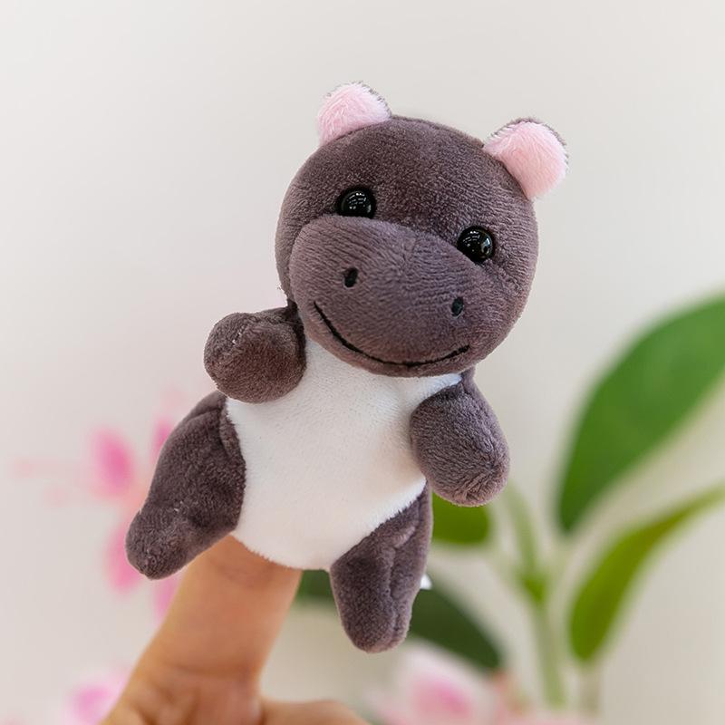 Forest Animal Finger Doll Panda Plush Toy Children Ocean Shark Doll