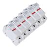 RT18 63X Rail Mounted Fuse Holder Base with LED Light for RO16 14x51mm Fuse Core 63A 500 690V
