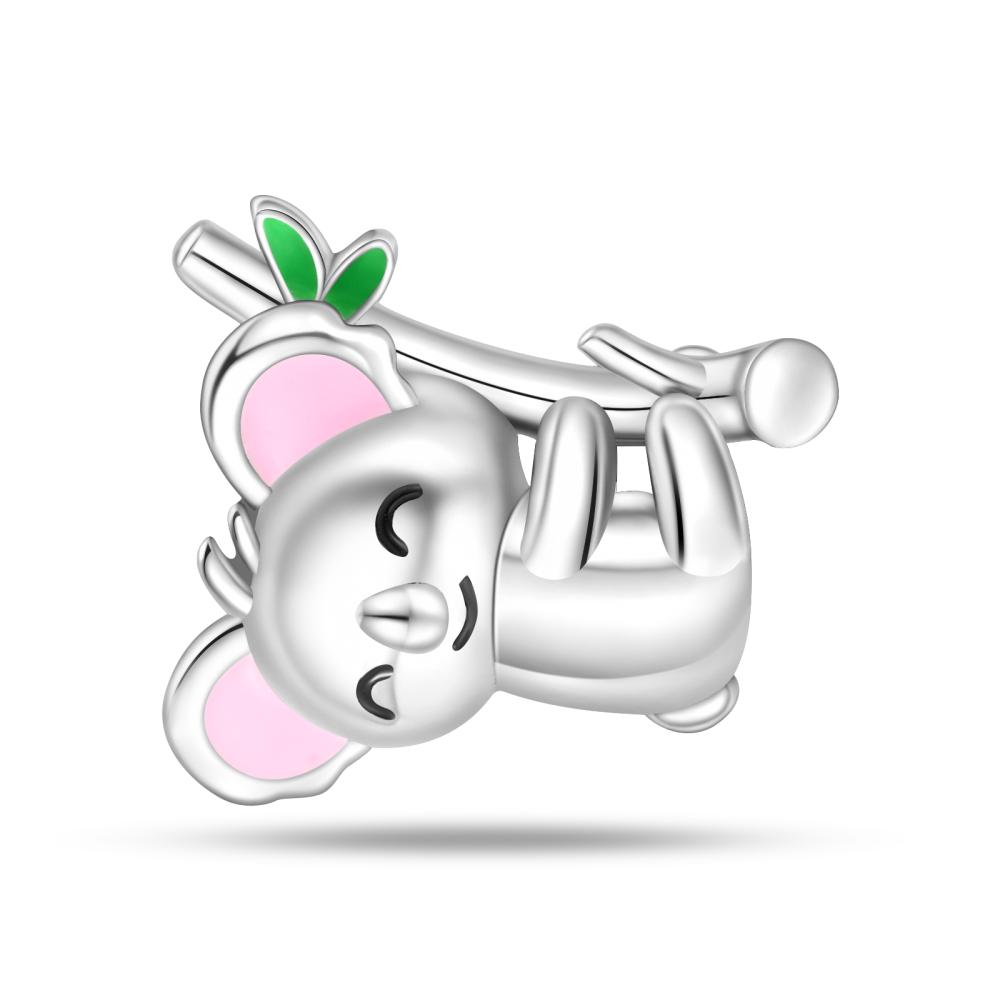 Copper Pink Elephant Animal Charm Beads Fit Charm Copper Original Bracelet For Women Jewelry Making