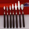 1/3/5/7PCS Watercolor Mixed Art Oil Painting Scraper Set Wood Stainless Steel Gouache Paint Pigment Mixing Knife Hand Tool