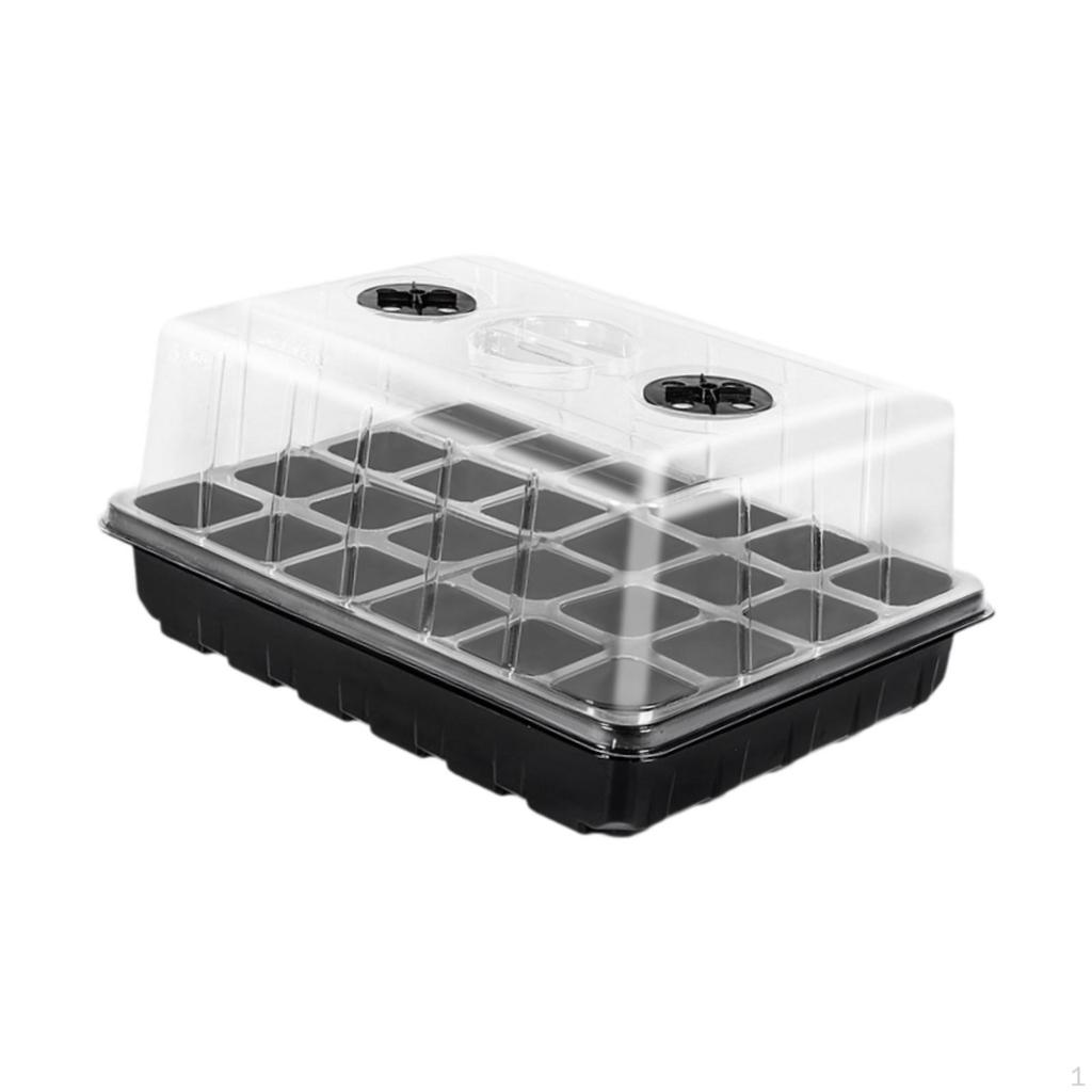 Seed Starter Tray Germination 24 Cells Nursery Trays Plant Starting for Hydroponic