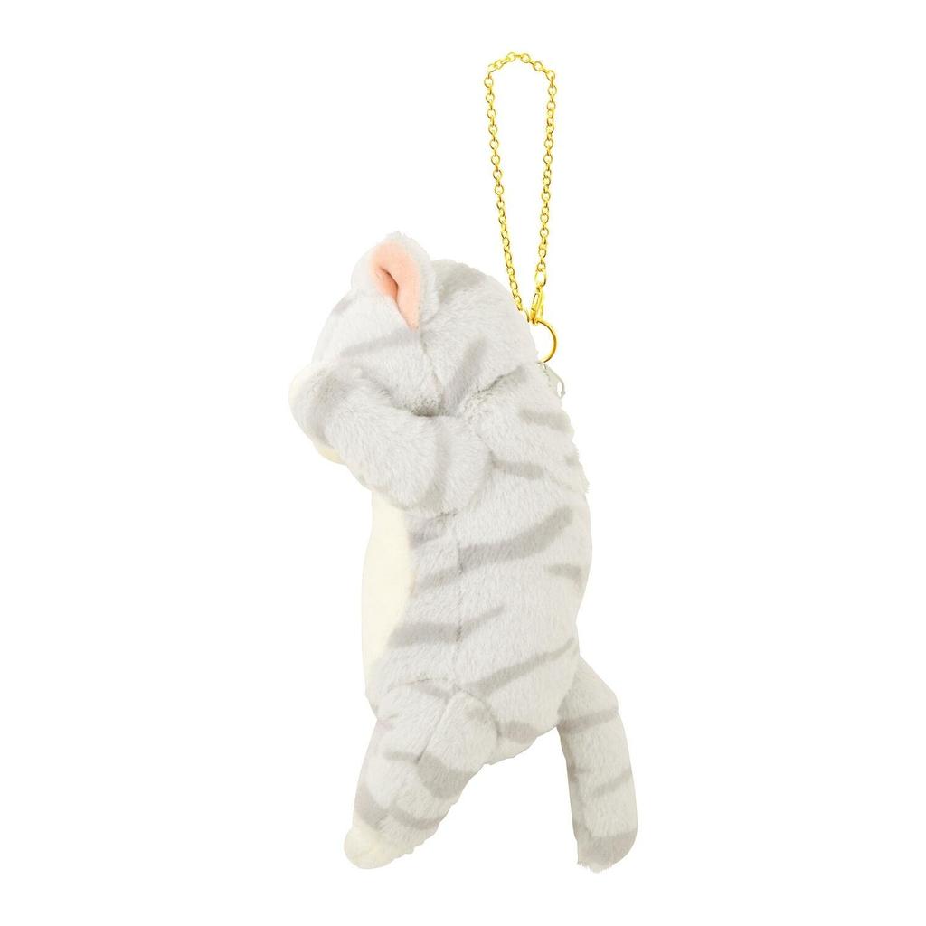 LIV HEART Mascot Pouch, Necked, Mammalian Tabby (Total Length: Approx. 20cm), Cute Accessory Case, 97122-72