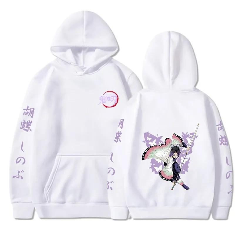 Kamado Nezuko Kochou Shinobu Tryckt Herr Hoodie Märkeshoodie Y2K Kläder Vintage Mode Casual Unisex Långärmad Pullovers