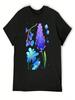 Rare Flowers Blue Set T-Shirt Clothing Customs Street Wear Unisex Cotton T Shirts
