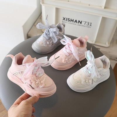 Girls' Bow Princess Sneakers - 2025 Autumn Collection