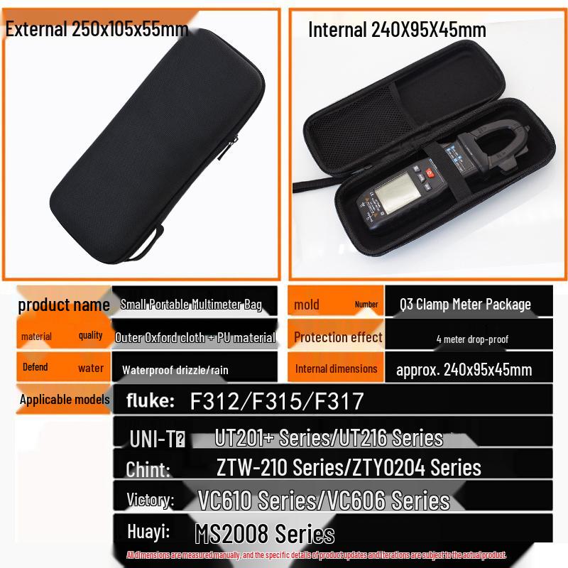 Universal Portable Multimeter Instrument Toolkit Bag