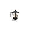 Solar Stigma Lamp Led Waterproof Outdoor Courtyard Doorstack Garden Fence Decor Villa Gate Pillar Wall Lamp Landscape