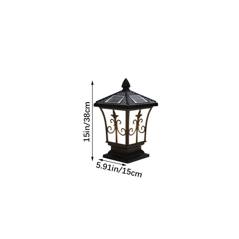 Solar Stigma Lamp Led Waterproof Outdoor Courtyard Doorstack Garden Fence Decor Villa Gate Pillar Wall Lamp Landscape