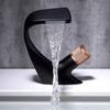 Household Copper Washbasin Faucet Toilet Washbasin Single Hole Countertop Basin Waterfall Hot and Cold Water Faucet